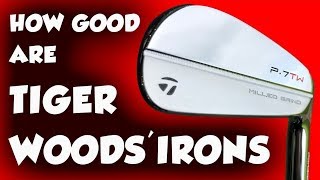 I HIT TIGER WOODS IRONS  TAYLORMADE P7TW IRONS REVIEW [upl. by Mikkel993]