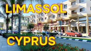 Limassol walking along Christaki Kranou street Cyprus 4K [upl. by Husch397]