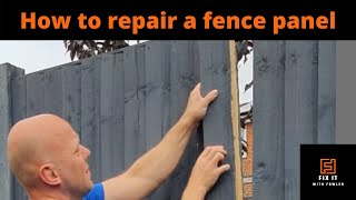 How to Fix a Broken Fence Easily [upl. by Drus462]