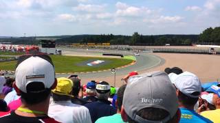 Sachsenring 2013 Start Rennen MotoGP T2 Tribüne [upl. by Shaylyn]