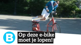 Lopend fietsen deze ebike heeft een loopband [upl. by Atiker266]