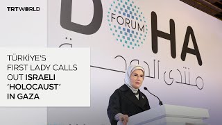 Türkiye’s First Lady Emine Erdogan calls for immediate ceasefire in Palestine’s Gaza [upl. by Aifos]