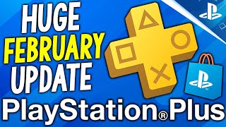 HUGE PS PLUS February UPDATE  Unfortunate News as BIG Games are REMOVED  More News [upl. by Gare]