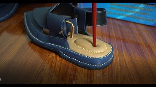 Handmade Zalmi Chappal Handmade Peshawari Chappal Pure Leather Peshawari Chappal in Pakistan [upl. by Vanny70]