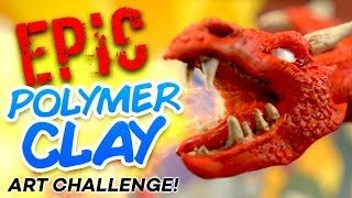 EPIC POLYMER CLAY ART CHALLENGE [upl. by Nihahs633]