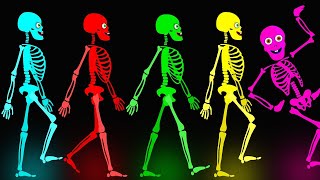 Midnight Fun With Five Skeletons  More Spooky Song For Kids By Teehee Town [upl. by Fisoi]