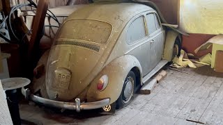 VW Beetle Full Transformation  From Barn Find to Beauty [upl. by Enailil]