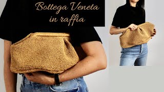 Crochet Raffia Bag TutorialCrochet Clutch Purse [upl. by Earb898]