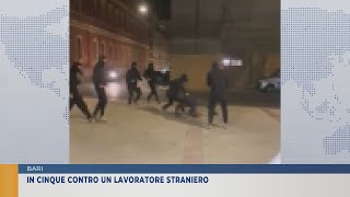 Pestaggio a Bari in cinque contro un lavoratore straniero [upl. by Ahsenauj598]