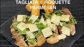 TAGLIATA de Porc  Roquette  Parmesan cuisine italy cooking bonappétit [upl. by Hanonew968]