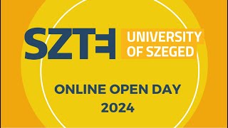 2024 Online Open Day of the University of Szeged [upl. by Imer]