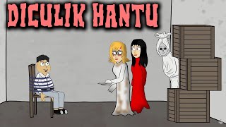 Diculik Hantu Rumah Kosong  Animasi Horor Kartun Lucu  Warganet Life [upl. by Babara]