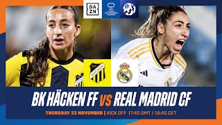 BK Häcken vs Real Madrid  UEFA Women’s Champions League 202324 Matchday 2 Full Match [upl. by Eznyl805]