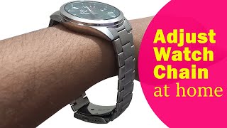 How to shorten watch chain at home [upl. by Ametaf]