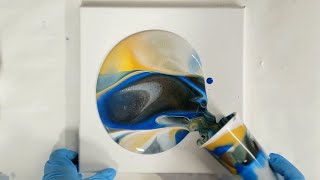 NEW ART PRODUCTS Trying Acrylic Pouring with MyArtScape Acrylic Paints Flip cup with Earth tones [upl. by Wolenik143]