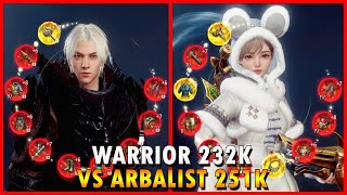 MIR4 Global Warrior Gameplay Warrior 232K Vs Arbalist 251K SP6 PVP 27122023 [upl. by Adnyleb]