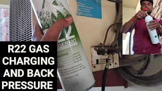 AC में R22 गैस बैक प्रेशर कितना रखना चाहिएR22 GAS CHARGING KAISE KARENHOW TO R22 GAS CHARGING [upl. by Sari]