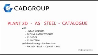 AS STRUCTURAL STEEL FOR PLANT 3D WITH WEIGHT AND RAIL [upl. by Mas]