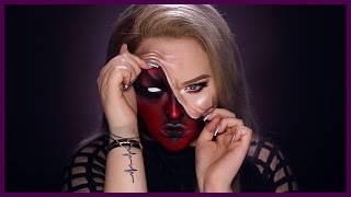 DEMON  Pulled Up Skin Halloween Makeup Tutorial [upl. by Weingarten]