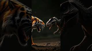 SaberToothed TIGER Takes on Velociraptor in Epic Battle [upl. by Oralle985]