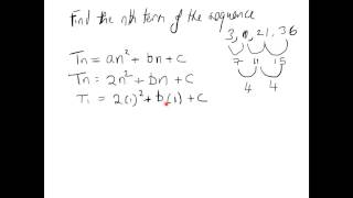 Junior Cert Maths Paper 1Finding Nth Term of a Sequence Formula [upl. by Terchie]