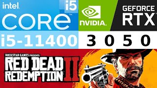 GeForce RTX 3050  Intel Core i511400  Red Dead Redemption 2 FPS Test i511400F [upl. by Fitzgerald474]