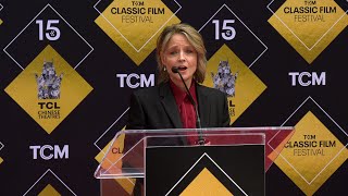 Jodie Foster speech at her hand and footprint ceremony at TCL Chinese Theatre [upl. by Madi]