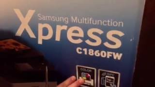 Unboxing Video Samsung Xpress C1860FW Printer [upl. by Ajet]