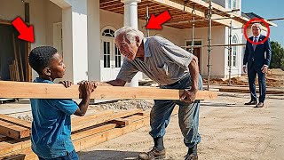 Black Boy Helps Old Man Carry Wood The Next Day A Limousine Arrives at His Door Hes Speechless [upl. by Cooperman349]