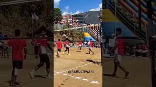 Bishnu chhetri ko powerful spike Lee dhulo udogandakivolleyballparbatvolleyball RAHULTIWARI22 [upl. by Agace772]