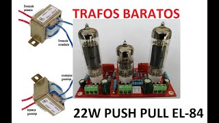 2 TRANSFORMADORES EN SERIE PARALELO PARA AMPLIS DE VALVULAS DE 22W PUSH PULL EL84 BARATO ECONOMICO [upl. by Chura]