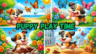 Puppy Play Time  Kids Song  Nursery Rhymes puppy pals  paws and play  puppy dance [upl. by Leisha]