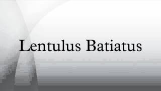 Lentulus Batiatus [upl. by Tansey]