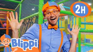 Learn Colors at the Funtastic Playtorium  Blippis Colorful Fun  Blippi Adventures [upl. by Frazier]