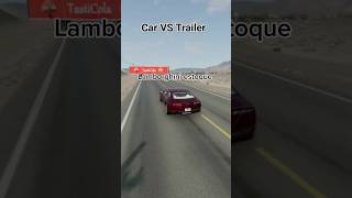 Lamborghini Estoque VS Trailer Crash shorts lamborghini estoque viralshorts crash trailer [upl. by Eaton]