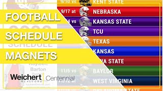 Video Guide  Football Schedule Magnets [upl. by Nywroc518]