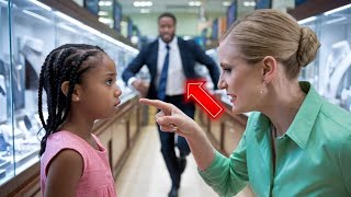 Saleswoman accuses black girl of stealing from jewelry store but her father owns the store [upl. by Aihtennek351]