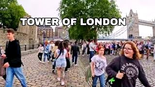 London Walk 🇬🇧 EXPLORING TOWER BRIDGE ON FOOT  Central London Walking Tour [upl. by Icam]