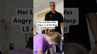 Her Back Was Angry at the Deep L5 Adjustment chiropractic shorts [upl. by Kinzer706]