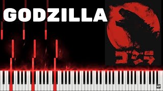 Godzilla Classic Theme  Piano Tutorial [upl. by Luoar]