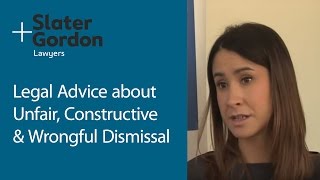 Legal Advice on Unfair Constructive and Wrongful Dismissal [upl. by Hercules717]