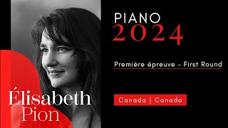 CMIM Piano 2024  1ère épreuve  First Round  Élisabeth Pion [upl. by Osborn469]