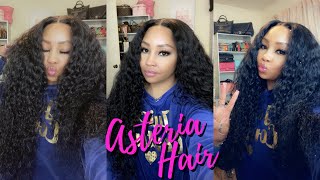 🔥Super Natural Water Wave HD 5x5 Closure Wig Quick Install  No Glue amp No Plucking  Asteria Hair [upl. by Yennek]