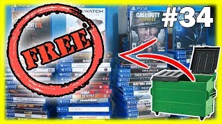 Gamestop Free PS4 Games Dumpster Diving Night 34 [upl. by Anitsahs]