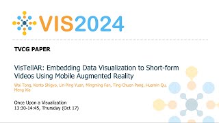 VisTellAR Embedding Data Visualization to Shortform Videos Using Mobile Augmented Reality  Fast [upl. by Friedman]