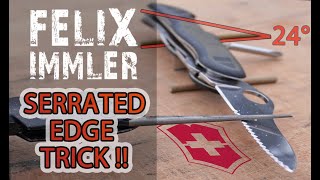 💡Fantastic SharpeningTrick for Serrated Blades on Swiss Army Knives 💪 Victorinox Knife Sharpening [upl. by Deroo]