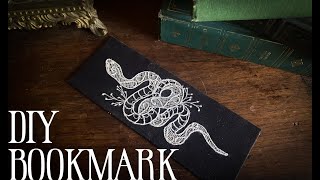 DIY Embroidered Bookmark  FREE Embroidery Pattern [upl. by Ronni]