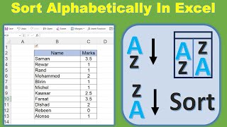 How to Sort Alphabetically in Excel [upl. by Rustice980]