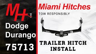 Trailer Hitch Install 2015 Dodge Durango DrawTite 75713 [upl. by Eirovi]