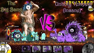 Battle Cats  The Big Bang Giga God Vs Unholy Tempest Insane [upl. by Kawasaki]